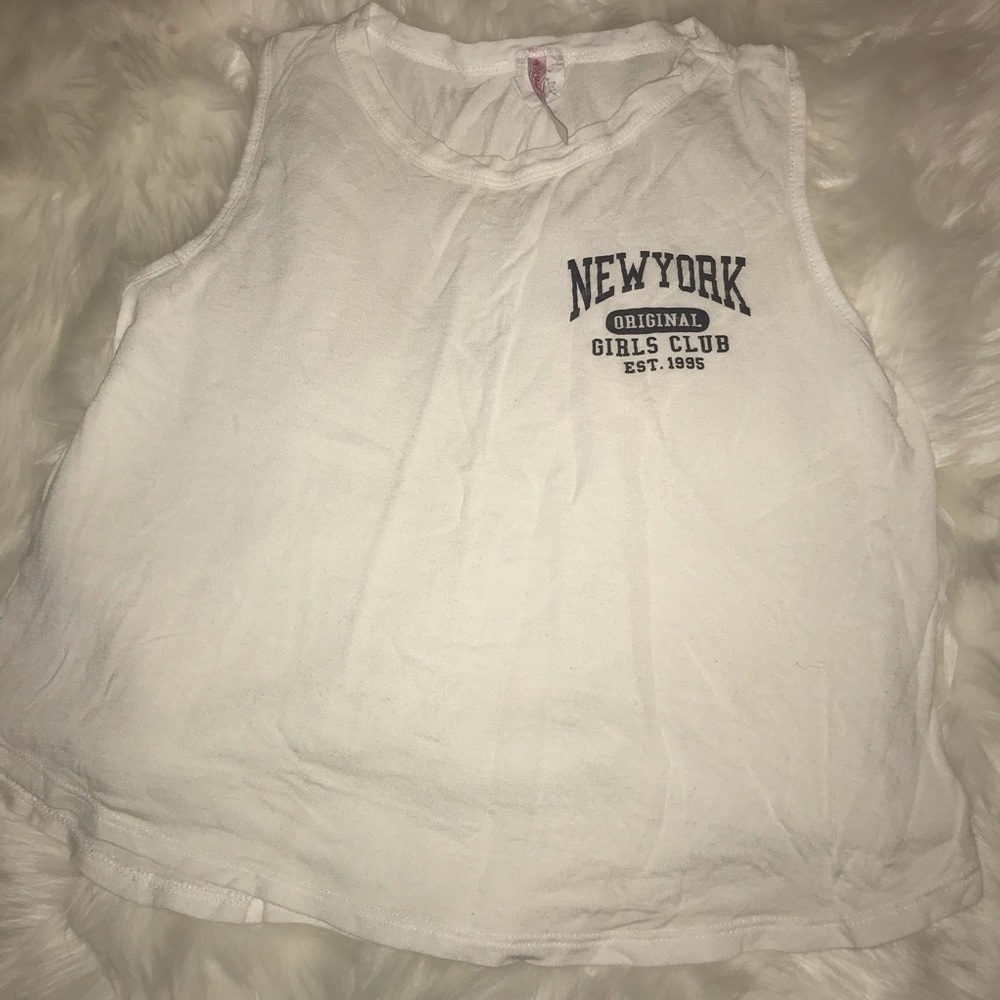 White Forever 21 Crop Top